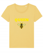 QUEEN BEE Tricou mânecă scurtă guler larg fitted Damă Expresser