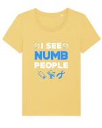 DENTIST Tricou mânecă scurtă guler larg fitted Damă Expresser
