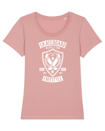Skateboard Rebellion White Canyon Pink