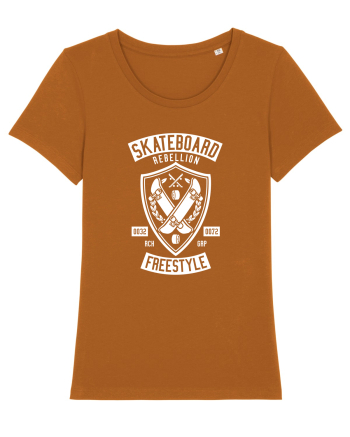 Skateboard Rebellion White Roasted Orange