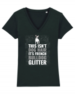 FRENCH BULLDOG Tricou mânecă scurtă guler V Damă Evoker