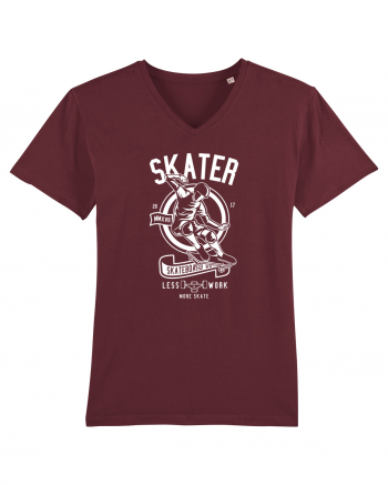 Skater White Burgundy