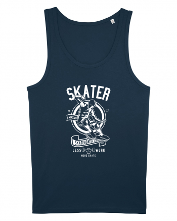 Skater White Navy