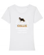 COLLIE Tricou mânecă scurtă guler larg fitted Damă Expresser