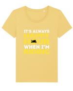 MOTORCYCLE Tricou mânecă scurtă guler larg fitted Damă Expresser