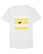 HORSE Tricou mânecă scurtă guler larg Bărbat Skater