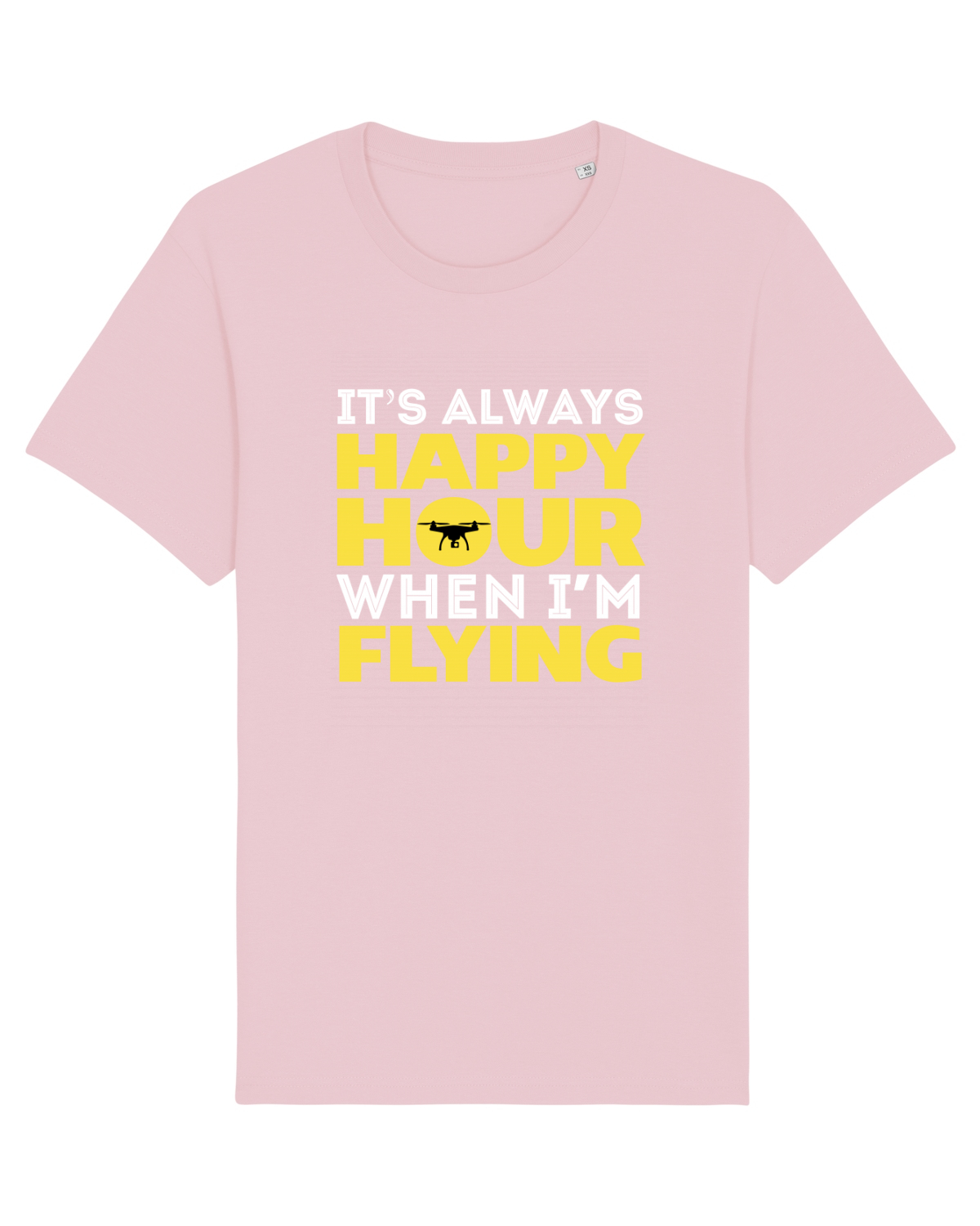 Tricou mânecă scurtă Unisex Rocker Cotton Pink