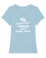 SNORE Tricou mânecă scurtă guler larg fitted Damă Expresser