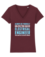 ELECTRICAL ENGINEER Tricou mânecă scurtă guler V Damă Evoker