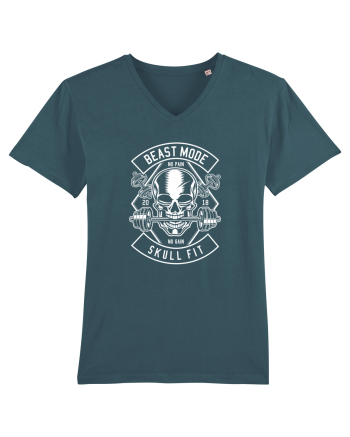 Beast Mode Skull Fitness White Stargazer