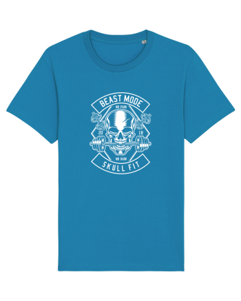 Beast Mode Skull Fitness White Azur