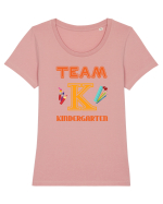 KINDERGARTEN Tricou mânecă scurtă guler larg fitted Damă Expresser