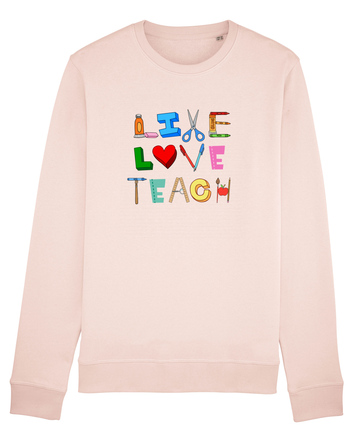 Bluză mânecă lungă Unisex Rise Candy Pink