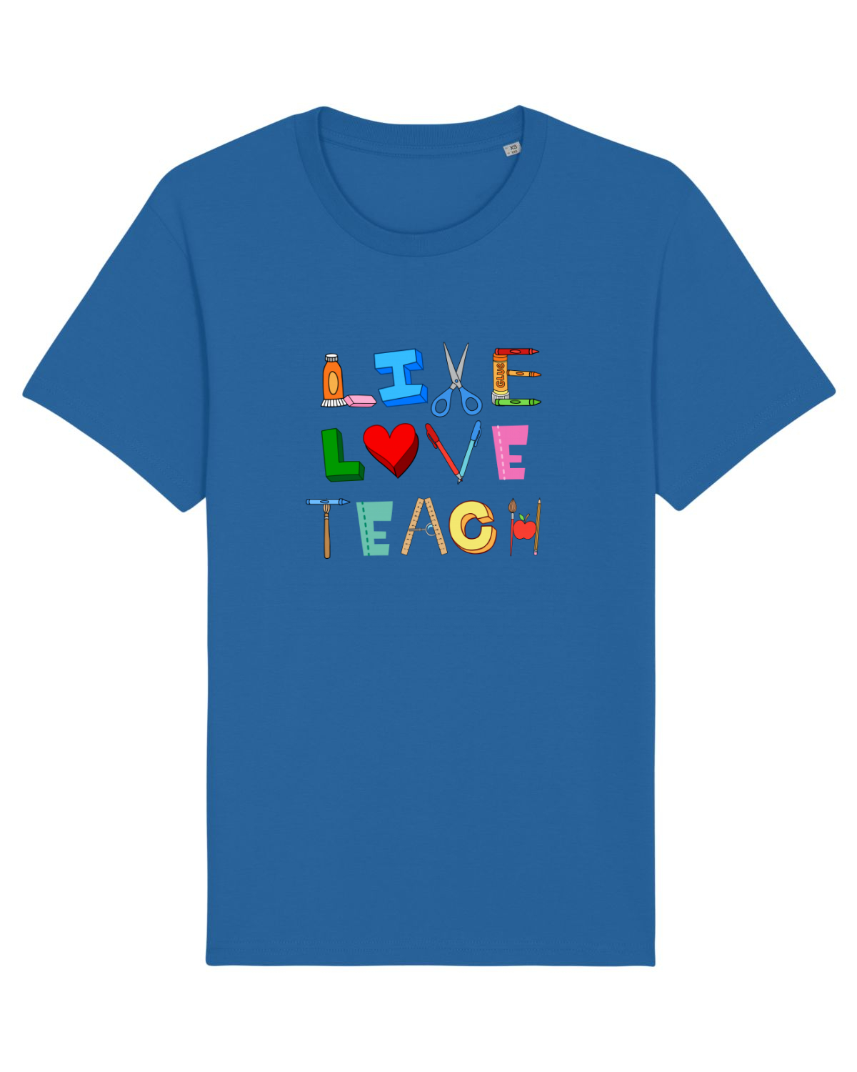 Tricou mânecă scurtă Unisex Rocker Royal Blue