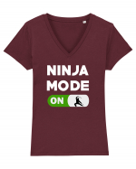 NINJA Tricou mânecă scurtă guler V Damă Evoker