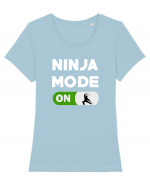 NINJA Tricou mânecă scurtă guler larg fitted Damă Expresser