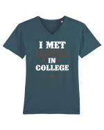 COFFEE Tricou mânecă scurtă guler V Bărbat Presenter