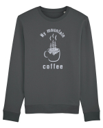 My Mountain Coffee / white Bluză mânecă lungă Unisex Rise