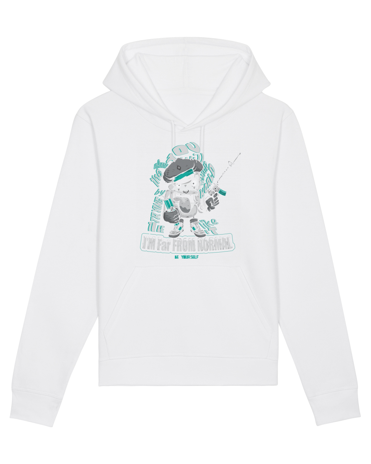 Hanorac Unisex Drummer White
