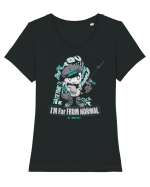 I'm Far From Normal Be Yourself Tricou mânecă scurtă guler larg fitted Damă Expresser