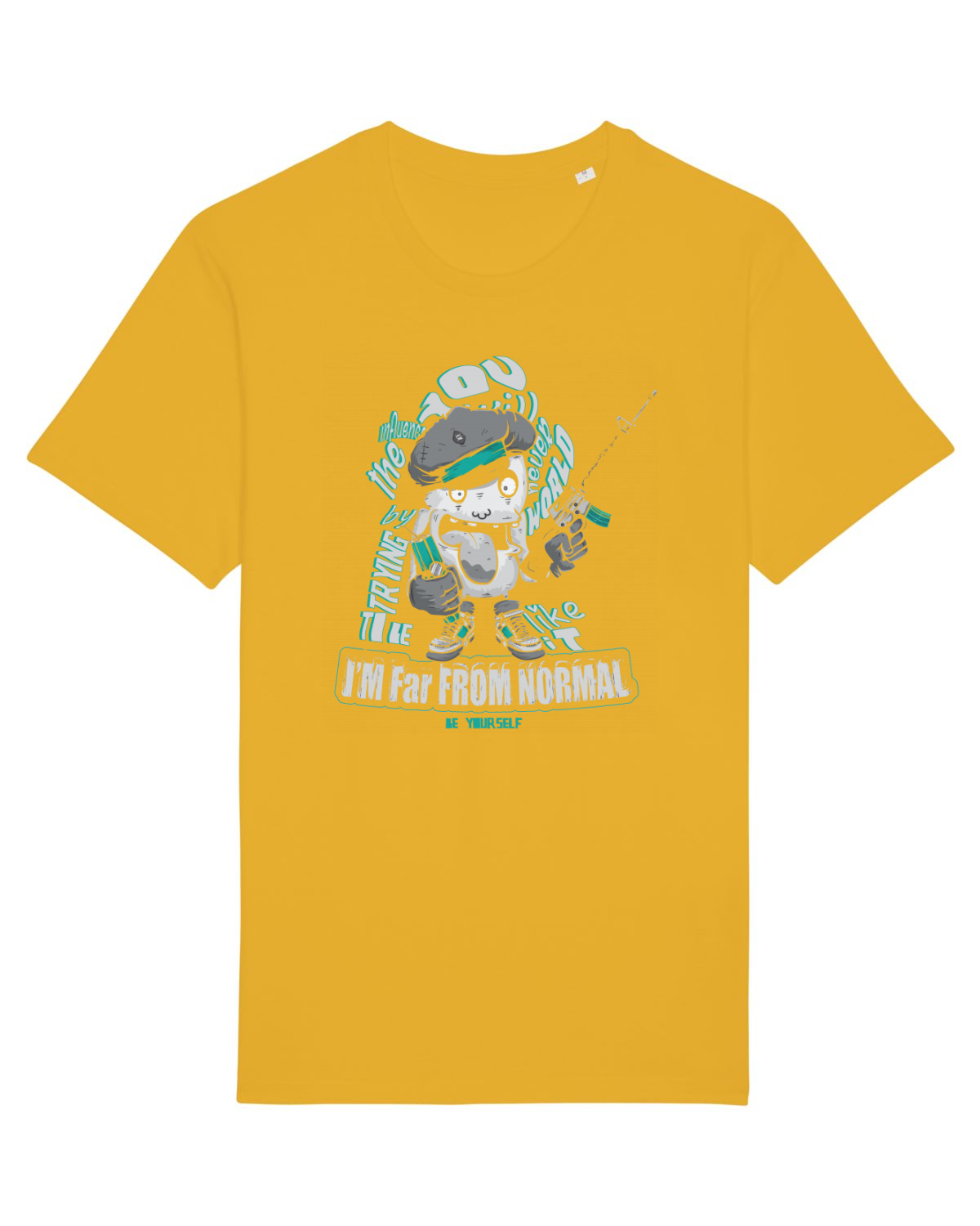 Tricou mânecă scurtă Unisex Rocker Spectra Yellow