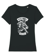 Space Basketball WHite Tricou mânecă scurtă guler larg fitted Damă Expresser