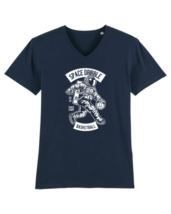 Space Basketball WHite French Navy