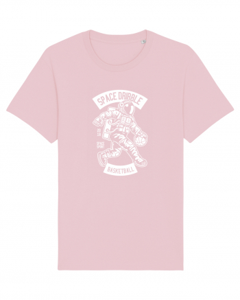 Space Basketball WHite Cotton Pink