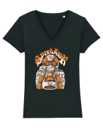 Orange Speed Racer Tricou mânecă scurtă guler V Damă Evoker