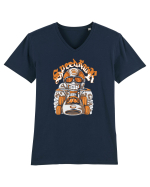 Orange Speed Racer Tricou mânecă scurtă guler V Bărbat Presenter