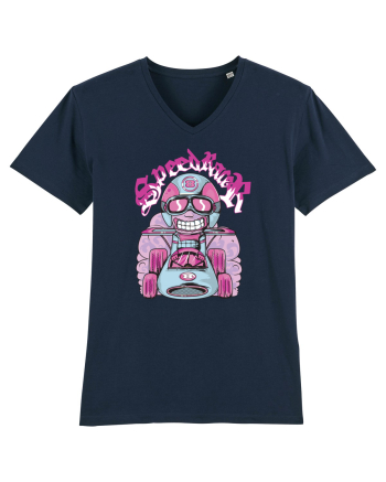 Pink Speed Racer French Navy