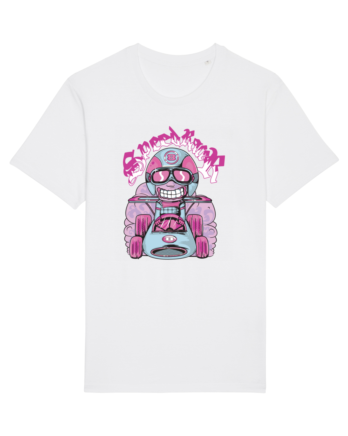 Tricou mânecă scurtă Unisex Rocker White