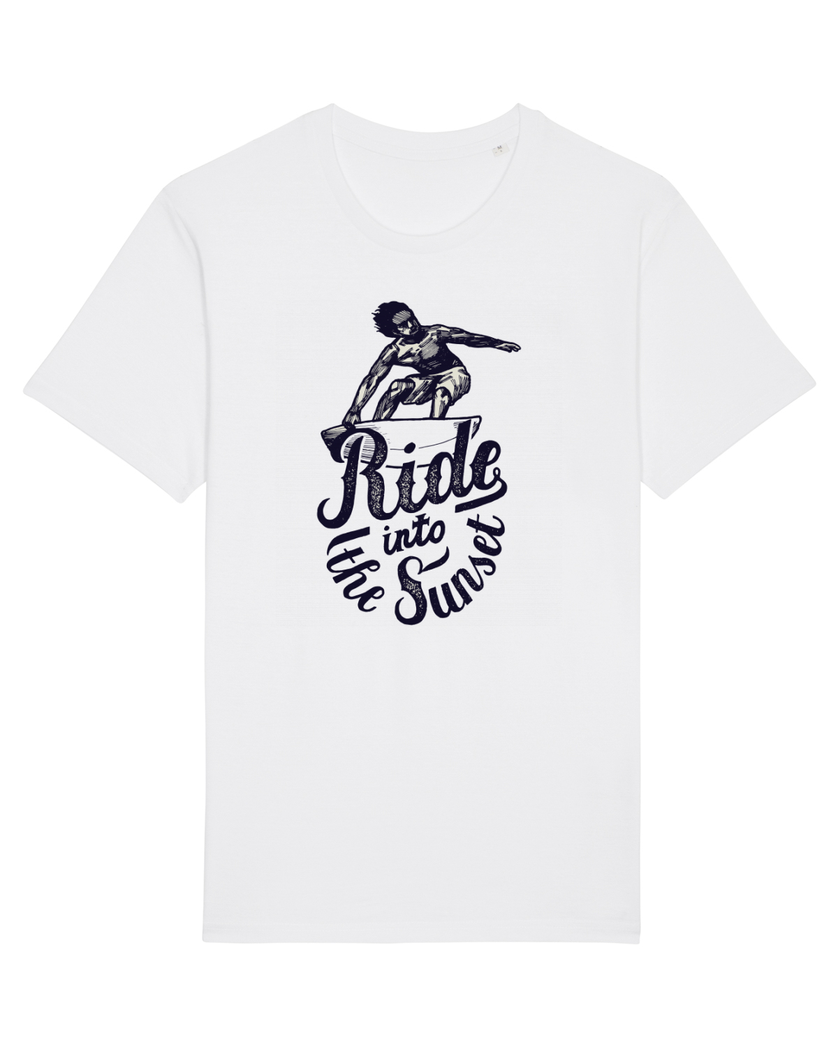 Tricou mânecă scurtă Unisex Rocker White