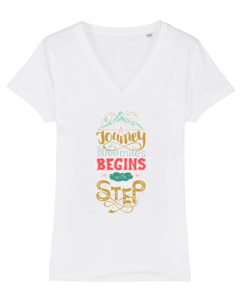 A Journey Of A 1000 Miles Begins With A Single Step White