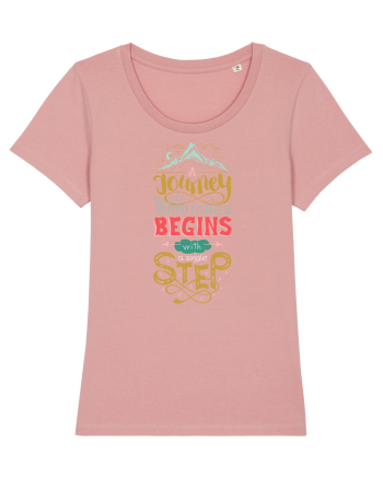 A Journey Of A 1000 Miles Begins With A Single Step Canyon Pink