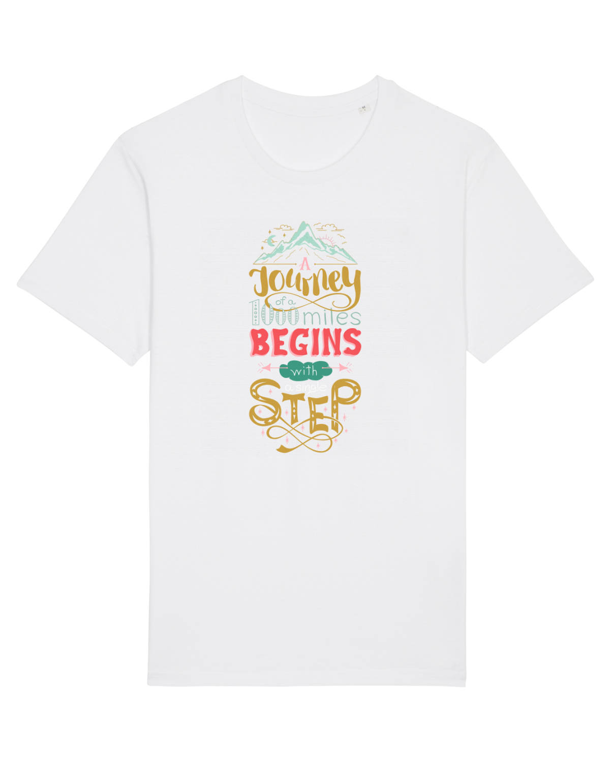 Tricou mânecă scurtă Unisex Rocker White