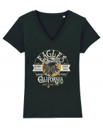 Born To Fly Eagle California Tricou mânecă scurtă guler V Damă Evoker