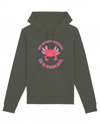 Kawaii Axolotl Khaki