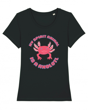 Kawaii Axolotl Black