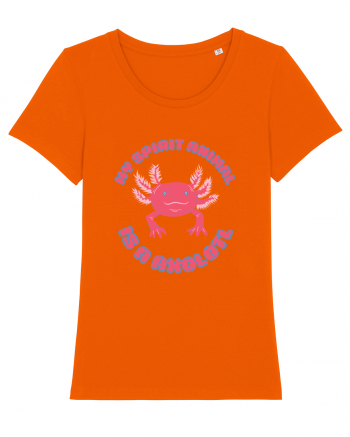 Kawaii Axolotl Bright Orange