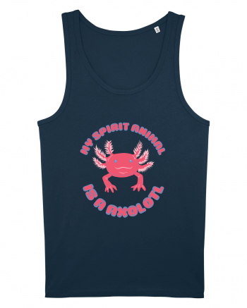 Kawaii Axolotl Navy