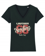 California Surfing Santa Cruz Tricou mânecă scurtă guler V Damă Evoker