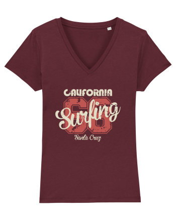 California Surfing Santa Cruz Burgundy