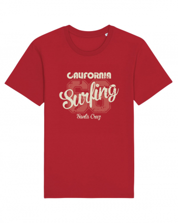 California Surfing Santa Cruz Red