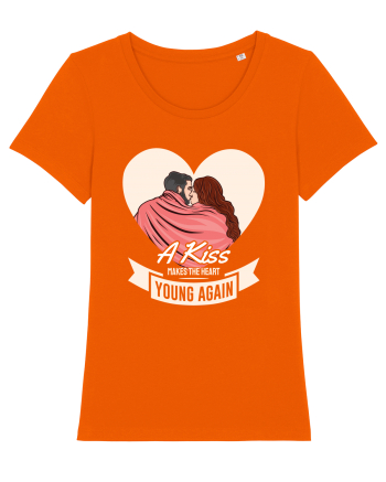 De ziua îndrăgostiților - A kiss makes the heart young again Bright Orange