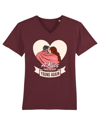 De ziua îndrăgostiților - A kiss makes the heart young again Burgundy
