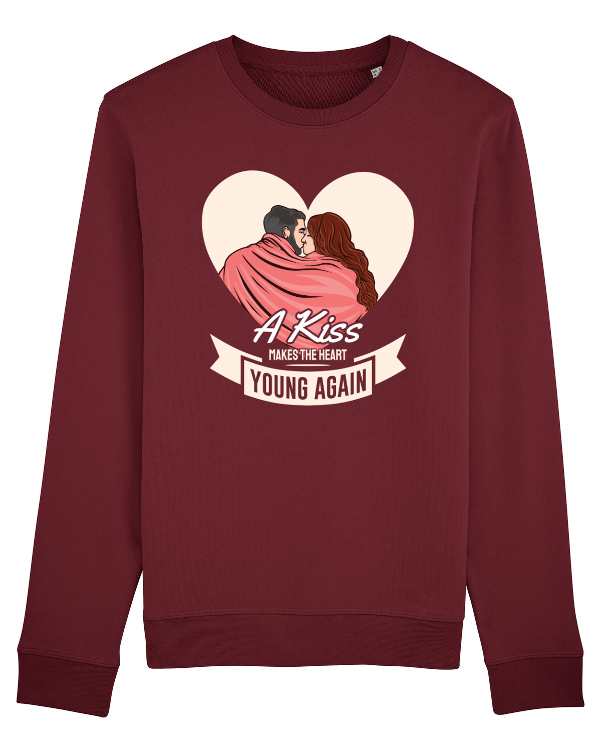 Bluză mânecă lungă Unisex Rise Burgundy