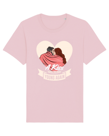 De ziua îndrăgostiților - A kiss makes the heart young again Cotton Pink