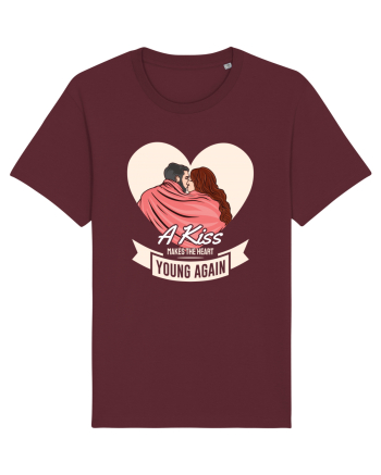 De ziua îndrăgostiților - A kiss makes the heart young again Burgundy