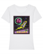 The Galaxy Tricou mânecă scurtă guler larg fitted Damă Expresser